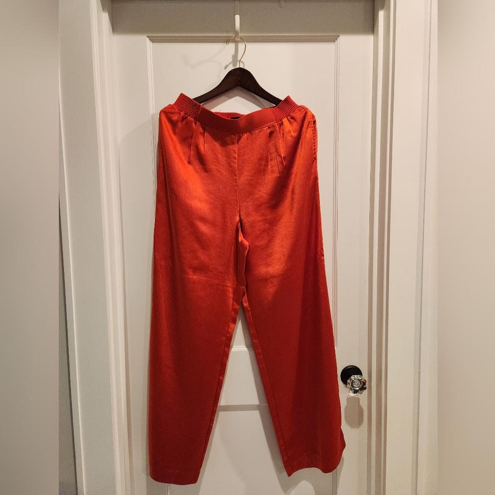 Anthropologie - Sanctuary red wide leg pull-on pants